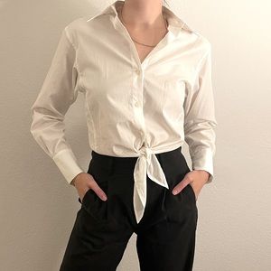 NWT Diane Von Furstenburg White Blouse